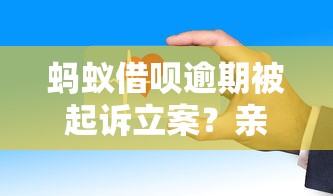 蚂蚁借呗逾期被起诉立案？亲身经历告诉你这些坑千万别踩！