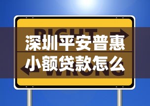 深圳平安普惠小额贷款怎么样？小额贷款公司申请攻略及避坑指南