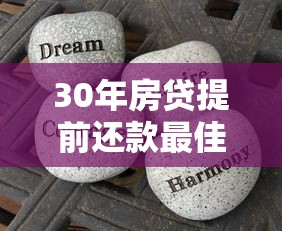 30年房贷提前还款最佳时间分析：避开这些坑利息省一半