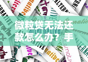微粒贷无法还款怎么办？手把手教你应对方案及协商技巧