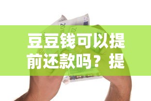 豆豆钱可以提前还款吗？提前结清贷款到底划不划算