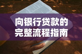 向银行贷款的完整流程指南：一步步教你如何申请和注意事项