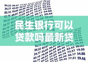 民生银行可以贷款吗最新贷款申请条件与流程详解