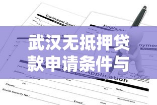 武汉无抵押贷款申请条件与利率最新指南