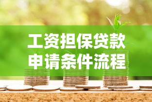 工资担保贷款申请条件流程额度利率如何办理需要什么材料最长可以贷多少年