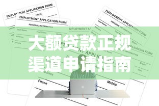 大额贷款正规渠道申请指南