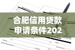 合肥信用贷款申请条件2025年最新快速审批无抵押指南