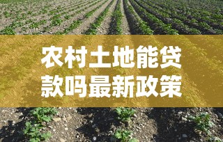 农村土地能贷款吗最新政策解读及办理流程全攻略