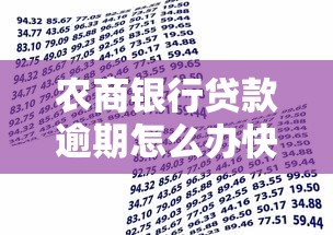 农商银行贷款逾期怎么办快速处理技巧和征信修复方法