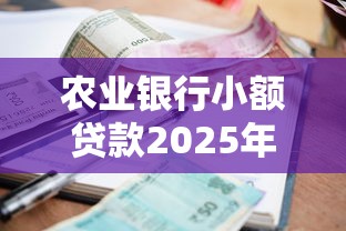农业银行小额贷款2025年最新申请条件利率和额度是多少