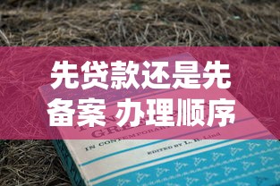 先贷款还是先备案 办理顺序及注意事项解析