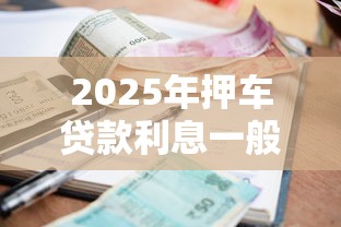 2025年押车贷款利息一般多少正常