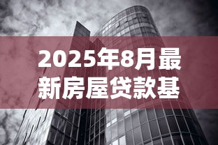 2025年8月最新房屋贷款基准利率是多少